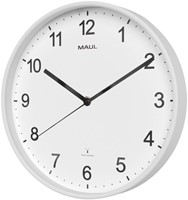 Wandklok MAUL Sprint RC Ø30x5cm kunststof wit/wit-2