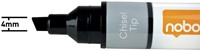 Whiteboardmarker Nobo Liquid ink schuin assorti 4mm 10stuks-1