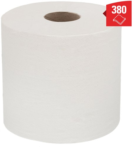 Poetsrol KC WypAll L20 2-laags 18,3cmx144m 380vel wit 7303-3