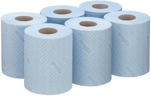 Poetsrol KC WypAll L10  1-laags 18,3cm106m 280vel blauw 6220-2