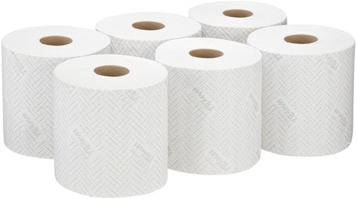 Poetsrol KC WypAll L10 1-laags 19,5cmx304m 800vel wit 7256-2