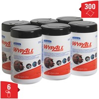 Reinigingsdoek KC WypAll geïmpregneerd 27x27cm 50vel per bus groen 7772-2