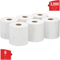 Poetsrol KC WypAll L10 1-laags 18,3cmx190m 500vel wit 7406-2