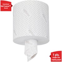 Poetsrol KC WypAll L10 1-laags 18,3cmx190m 500vel wit 7406-1