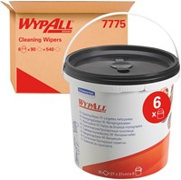 Reinigingsdoek KC WypAll geïmpregneerd 27x27cm 90vel per emmer groen 7775