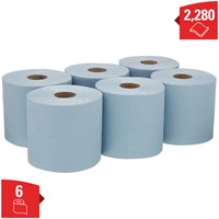 Poetsrol KC WypAll L20 2-laags 18,3cmx144m 380vel blauw 7302-2