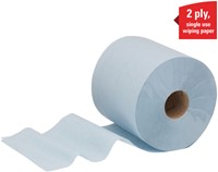 Poetsrol KC WypAll L20 2-laags 18,3cmx144m 380vel blauw 7302-1