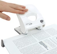 Perforator Rapesco Germ-Savvy Less Effort Eco X5-40ps antibacterieel 2-gaats wit-2