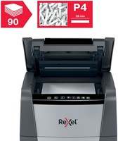 Papiervernietiger Rexel Optimum Auto+ 90X snippers 4x28mm-12