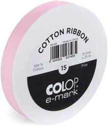 Lint Colop E-mark 15mmx25m roze