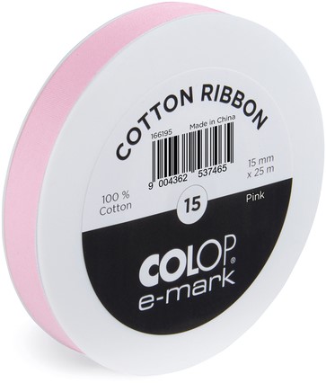 Lint Colop E-mark 15mmx25m roze
