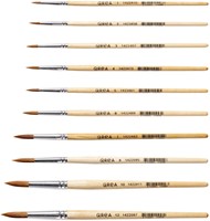 Penseel Qrea synthetisch haar set à 10 breedtes-2