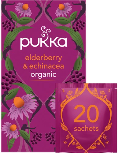 Thee Pukka elderberry en echinacea 20 zakjes-2