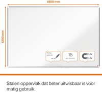 Whiteboard Nobo Premium Plus 120x180cm staal-6