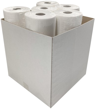 Onderzoektafelpapier Euro Products 50cm breed 2-laags 100m wit 138052 ds/6-3