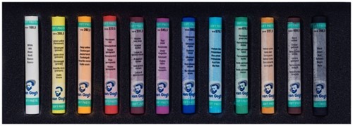 Pastelkrijt Talens Van Gogh zacht assorti doos à 12 stuks-2