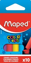 Schoolbordkrijt Maped Color'Peps gekleurd ds/10