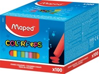 Schoolbordkrijt Maped Color'Peps gekleurd ds/100-2