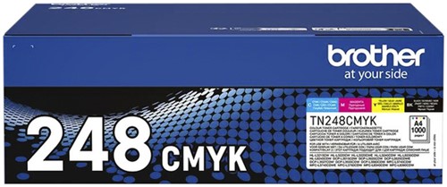 Toner Brother TN-248VAL zwart en kleur 1K
