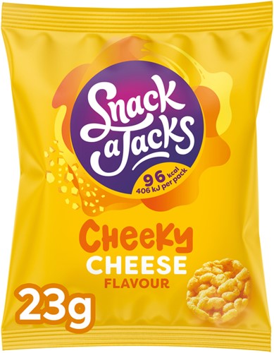 Wafel Snack-a-Jacks Crispy Cheese zakje 23gr doos/8