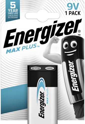 Batterij Energizer Max Plus 1x 9v alkaline