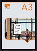 Infokader Nobo zelfklevend A3 zwart 2 stuks-10