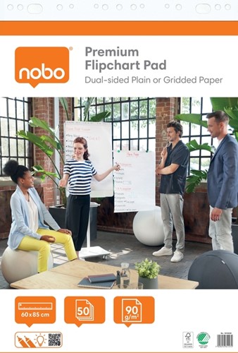 Flipover Nobo premium 60x85cm dubbelzijdig 2x 50vel