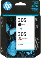 Inktcartridge HP 6ZD17AE (305) zwart + 3 kleuren