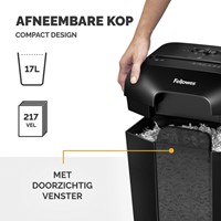 Papiervernietiger Fellowes Powershred LX50 snippers 4x37mm zwart-5