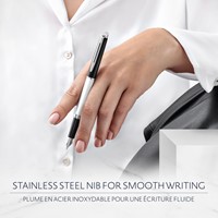 Vulpen Waterman Hémisphère Colour Blocking black en white CT medium-3