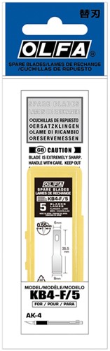 Reservemes Olfa KB4-F pk/5