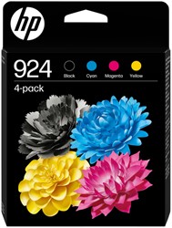 Inktcartridge HP 6C3Z1NE (924) zwart + 3 kleuren