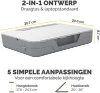 Laptopstandaard Draagtas Fellowes Breyta wit-4