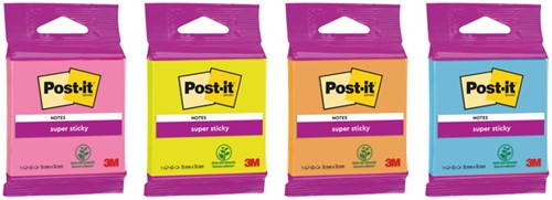 Post-it memoblokje  76x 76mm 6920 SS ass. kleur