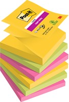 Post-it memoblokje  76x 76mm Z-Note R330 Super Sticky Carnival