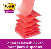 Post-it memoblokje  76x 76mm Z-Note R330 Super Sticky Carnival-1