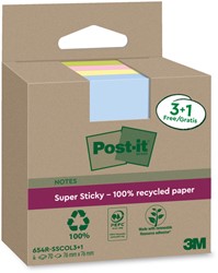 Post-it Super Sticky memoblok recycled voordeelpak