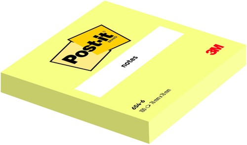  Post-it  memoblokje 76x76mm 6820 Notes Canary Yellow