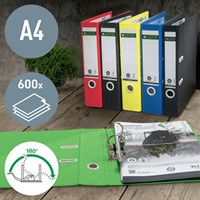 Ordner Leitz 180° Recycle 80 mm karton A4 groen-2