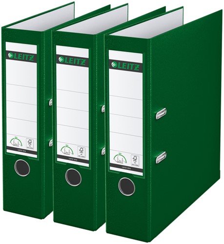 Ordner Leitz 180° 1010 A4 80 mm groen pk/3