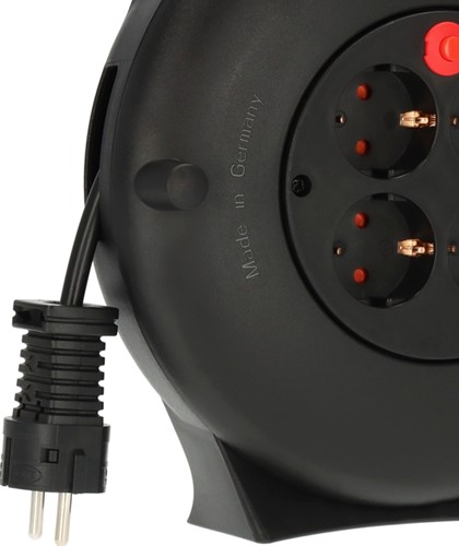 Kabelhaspel Brennenstuhl Vario 4-voudig 10 meter zwart-3