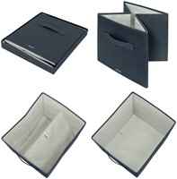 Opbergdoos Leitz gestoffeerd met deksel 330x325x380mm grijs 2 st-1