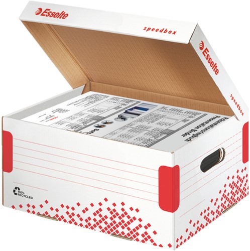 Opberg- en transportdoos Esselte Speedbox 355x193x252mm wit-2