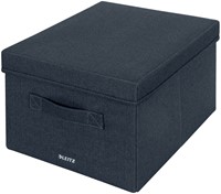 Opbergdoos Leitz gestoffeerd met deksel 285x203x380mm grijs 2 st
