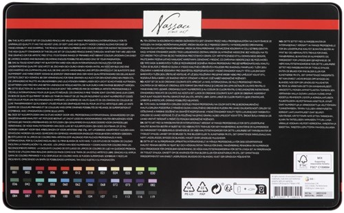 Kleurpotloden Nassau fine art assorti blik à 36 stuks-3