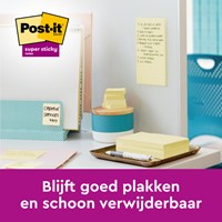 Post-it memoblokje  76x127mm 3M 655-SSCY Super Sticky geel voordeelpak-2