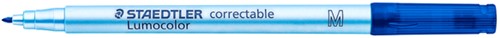 Viltstift Staedtler Lumocolor 305 non permanent correctable M blauw-2