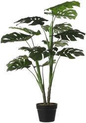 Kunstplant Mica Monstera in plastic pot 100cm
