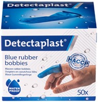 Vingerlingen Detectaplast rubber blauw 50stuks-2