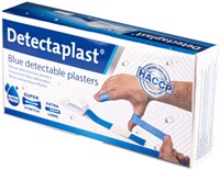 Waterafstotende blauwe pleister Detectaplast 180x20mm ds/100
